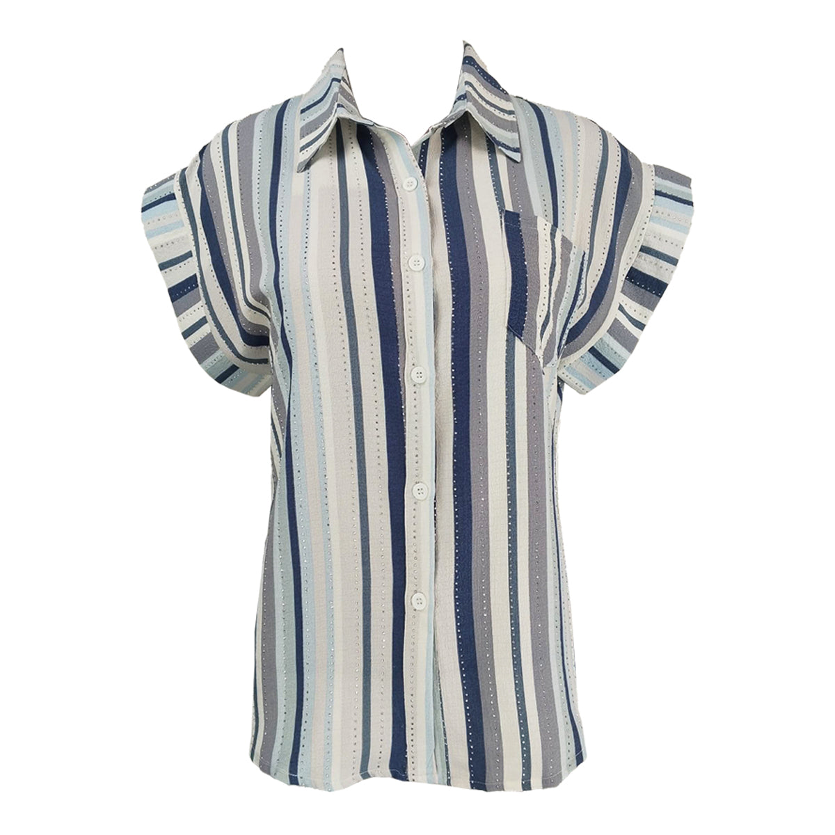 Fancy Stripes Extended Sleeves Polo Stripes