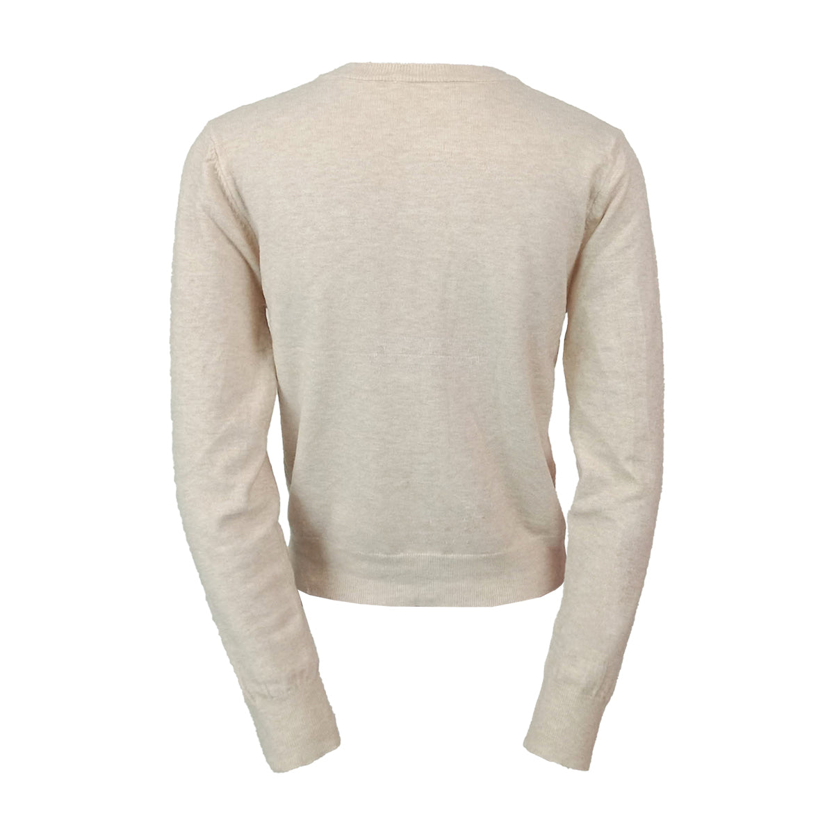 Cardigan Long Sleeves Creamy with Gold Button