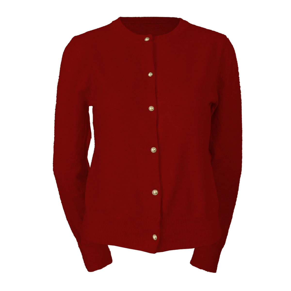 Cardigan Long Sleeves Creamy with Gold Button