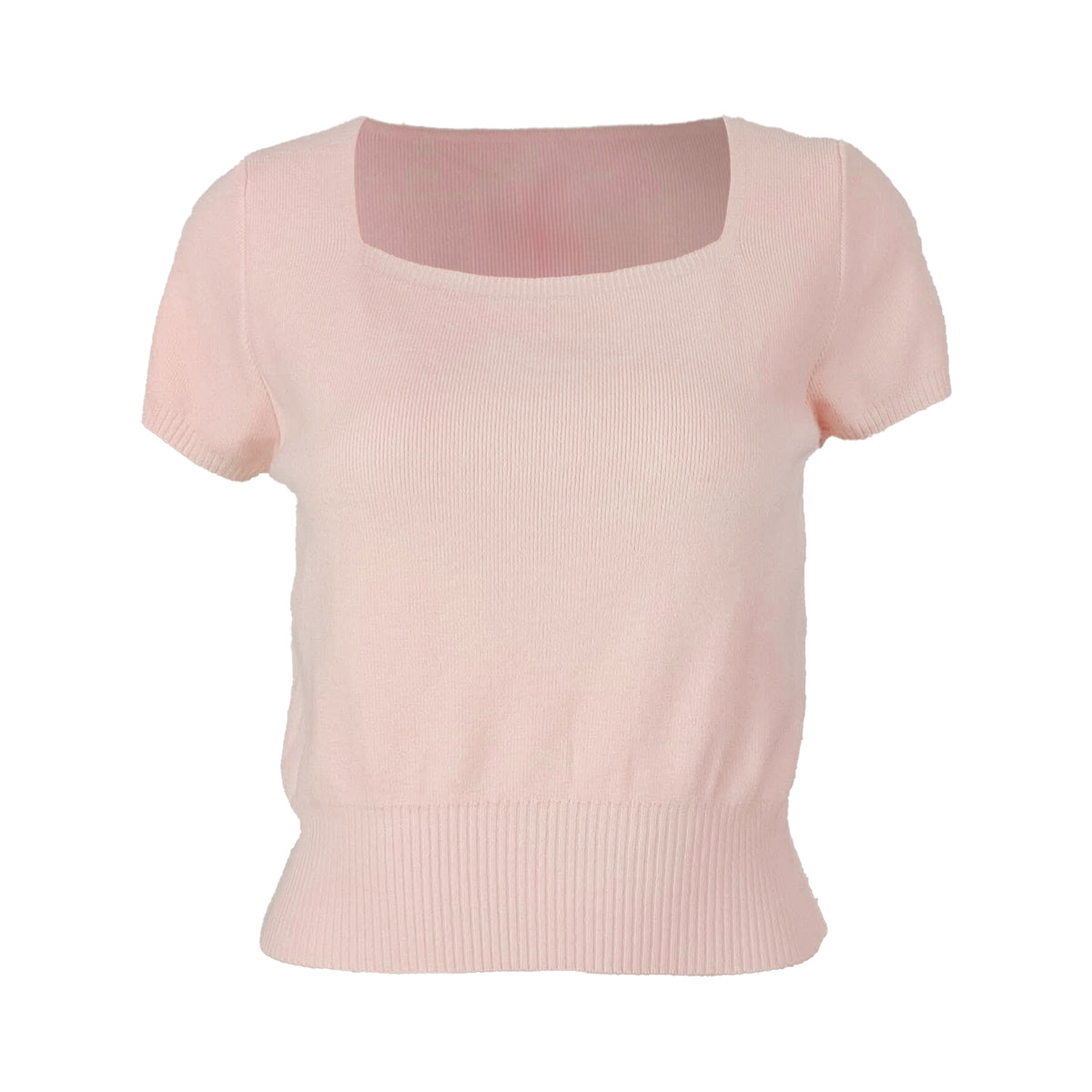 Essential Creamy Knit Square Neck