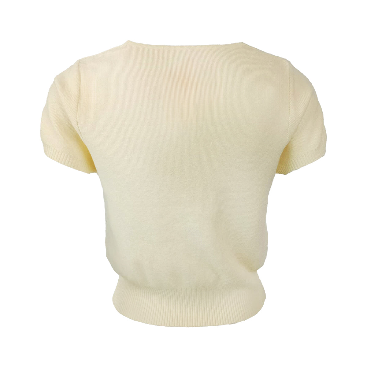 Essential Creamy Knit Square Neck
