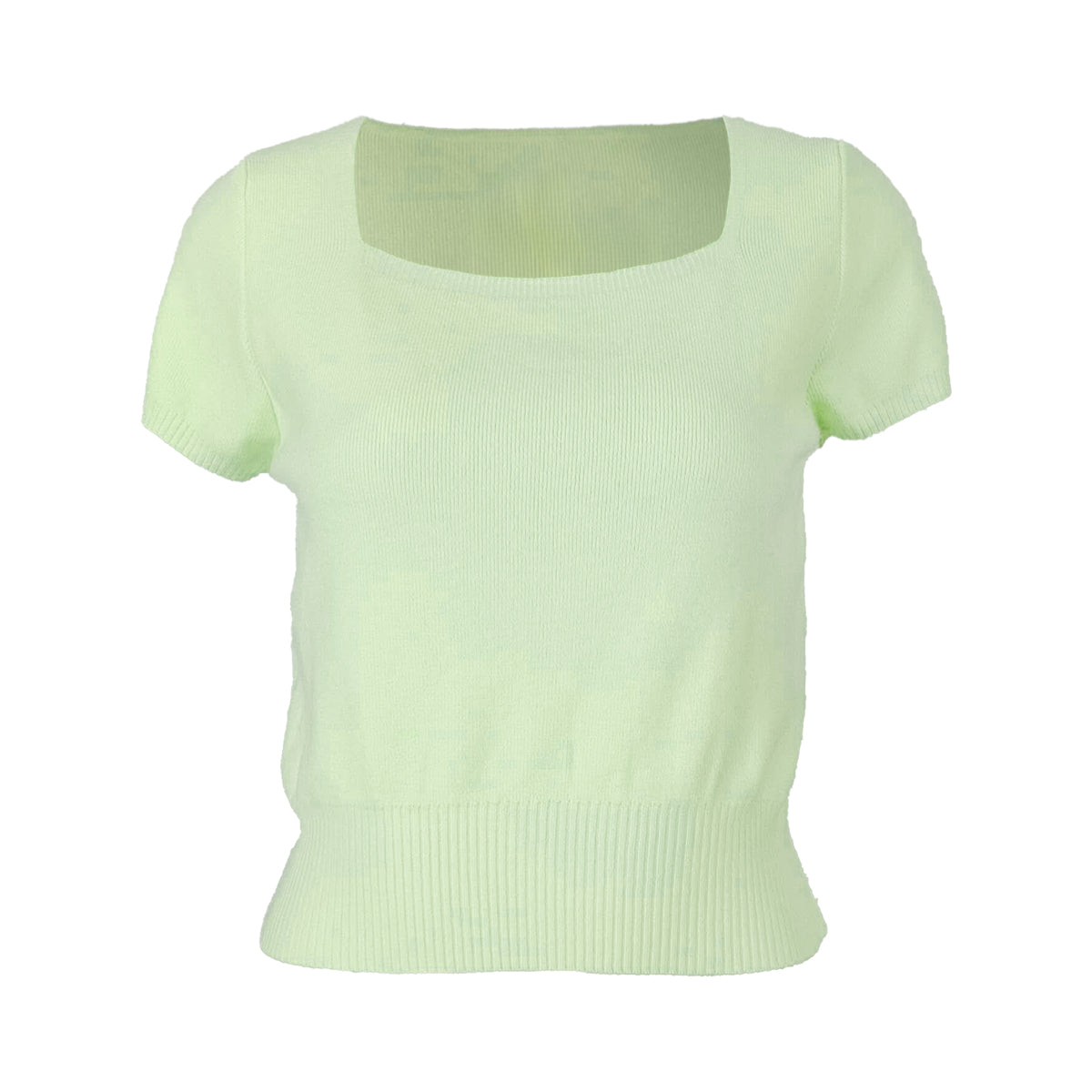 Essential Creamy Knit Square Neck