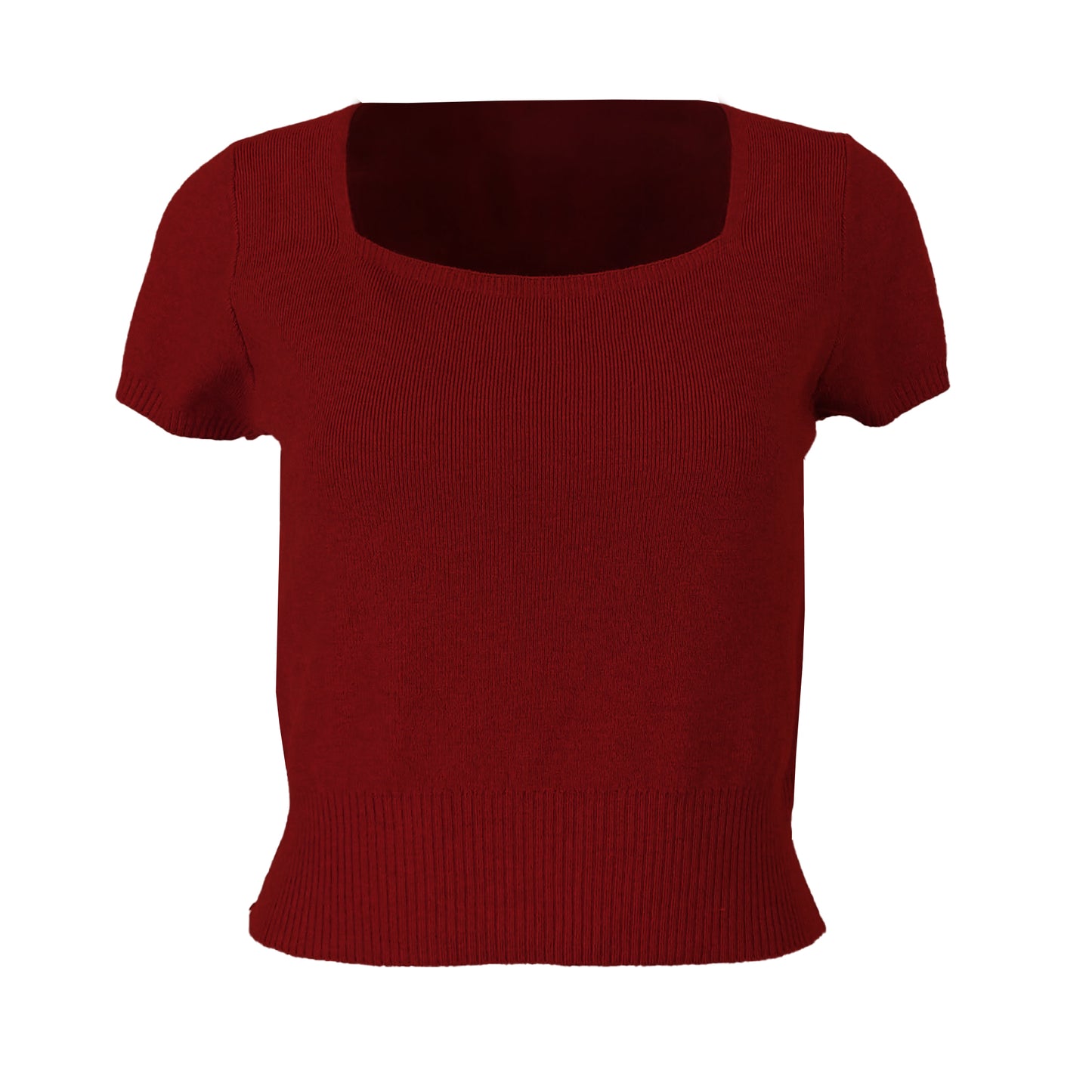 Essential Creamy Knit Square Neck