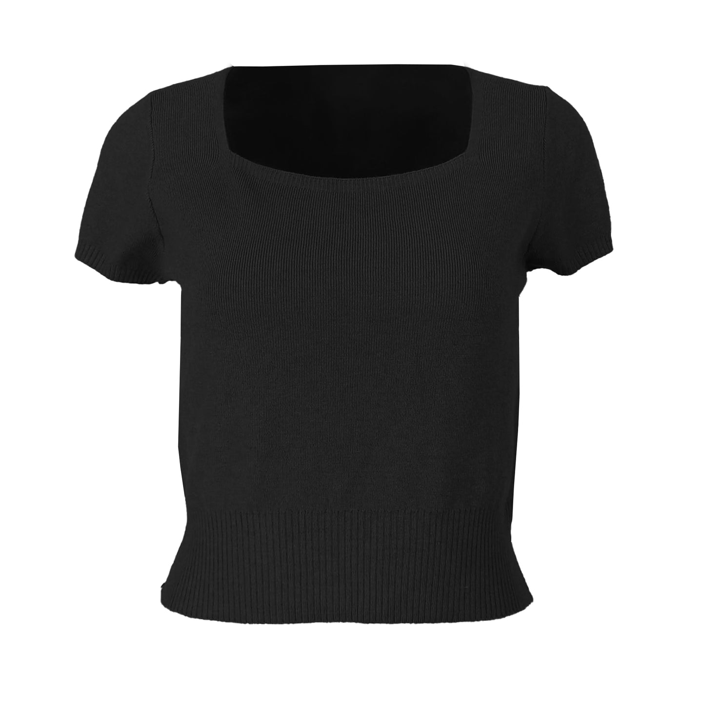 Essential Creamy Knit Square Neck