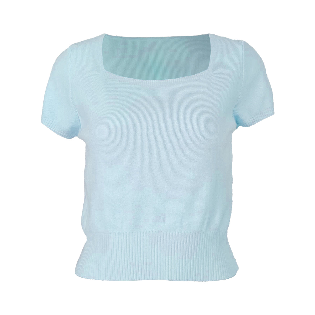 Essential Creamy Knit Square Neck