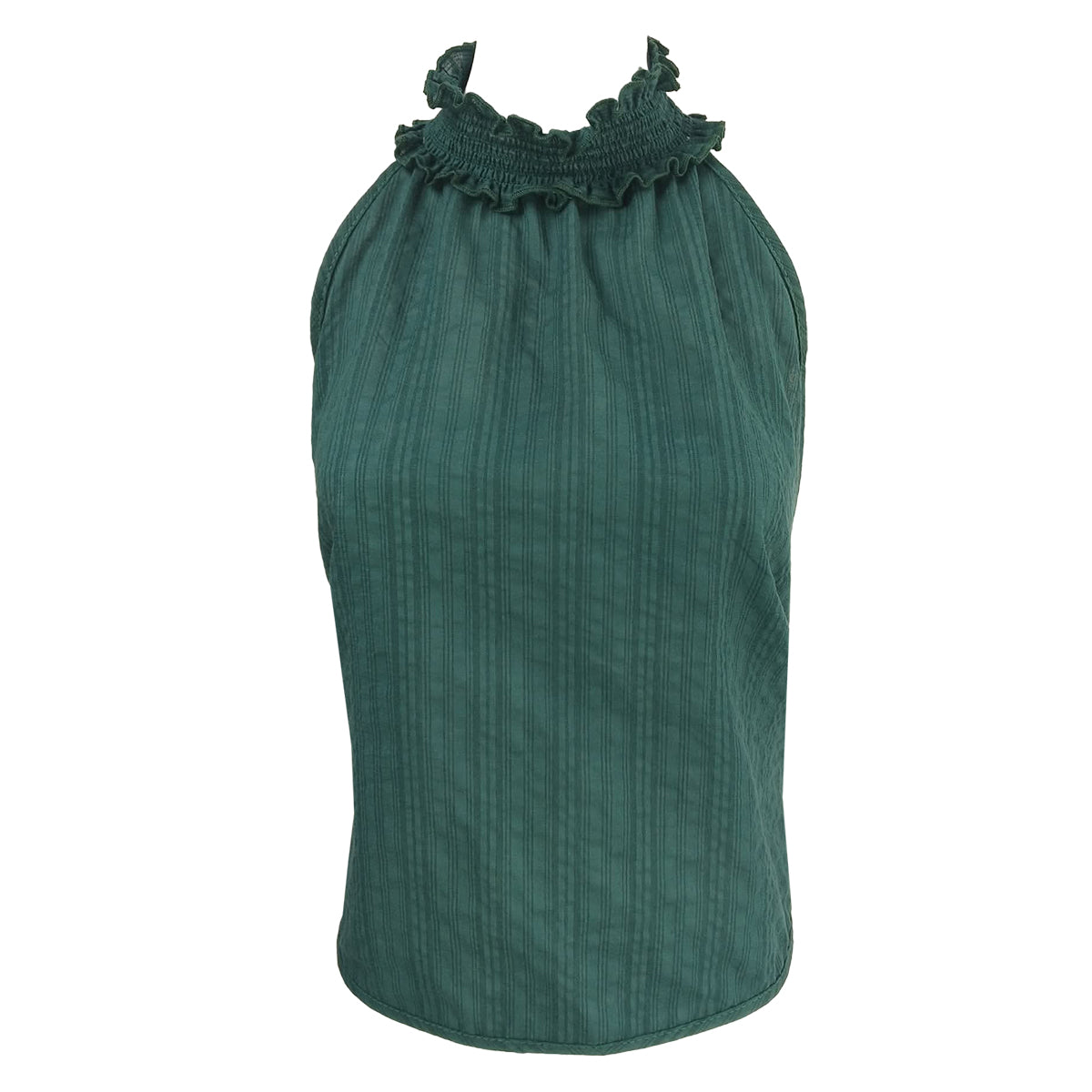 Halter Backless Checkered Top
