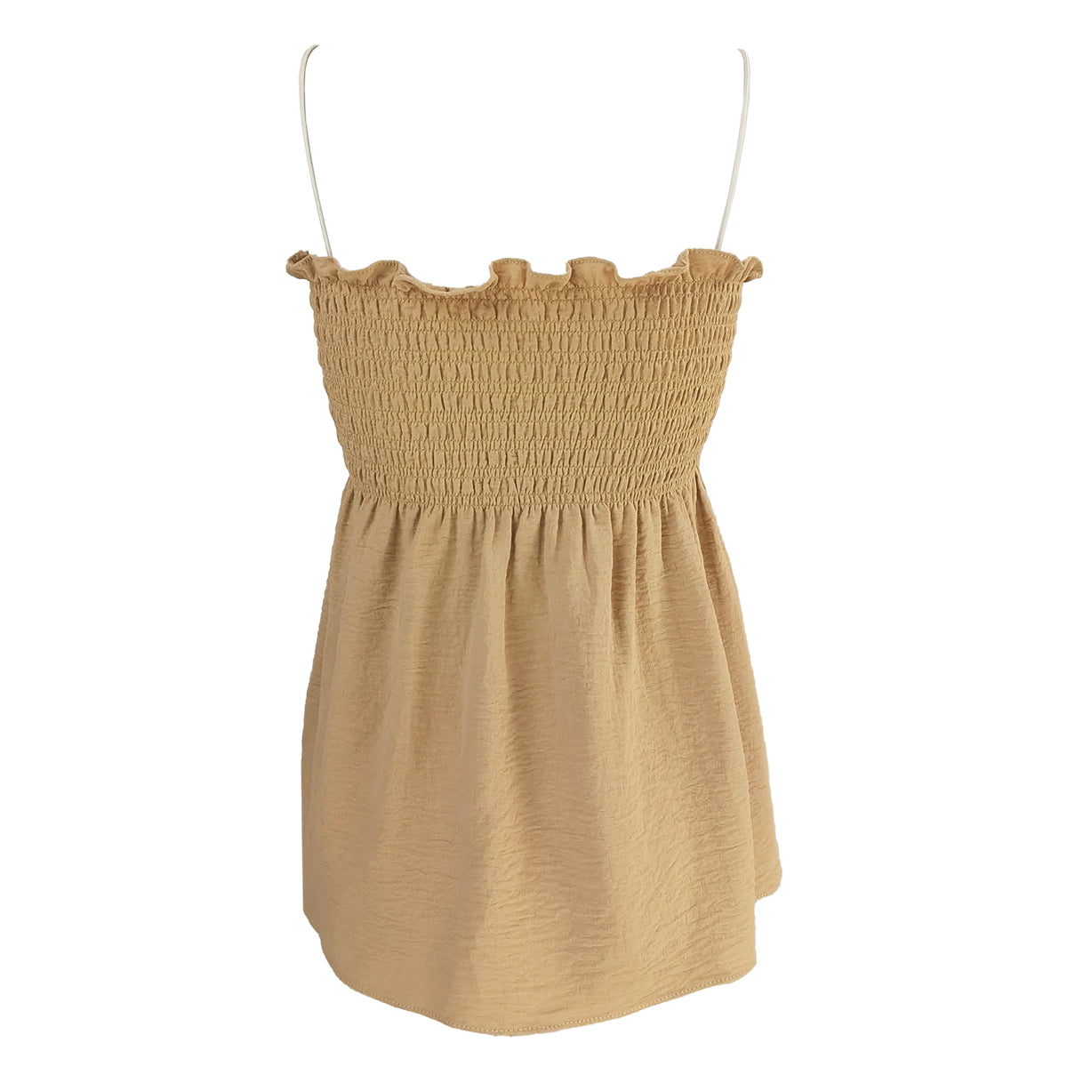 Amber Flowy Peplum Spaghetti Strap Top