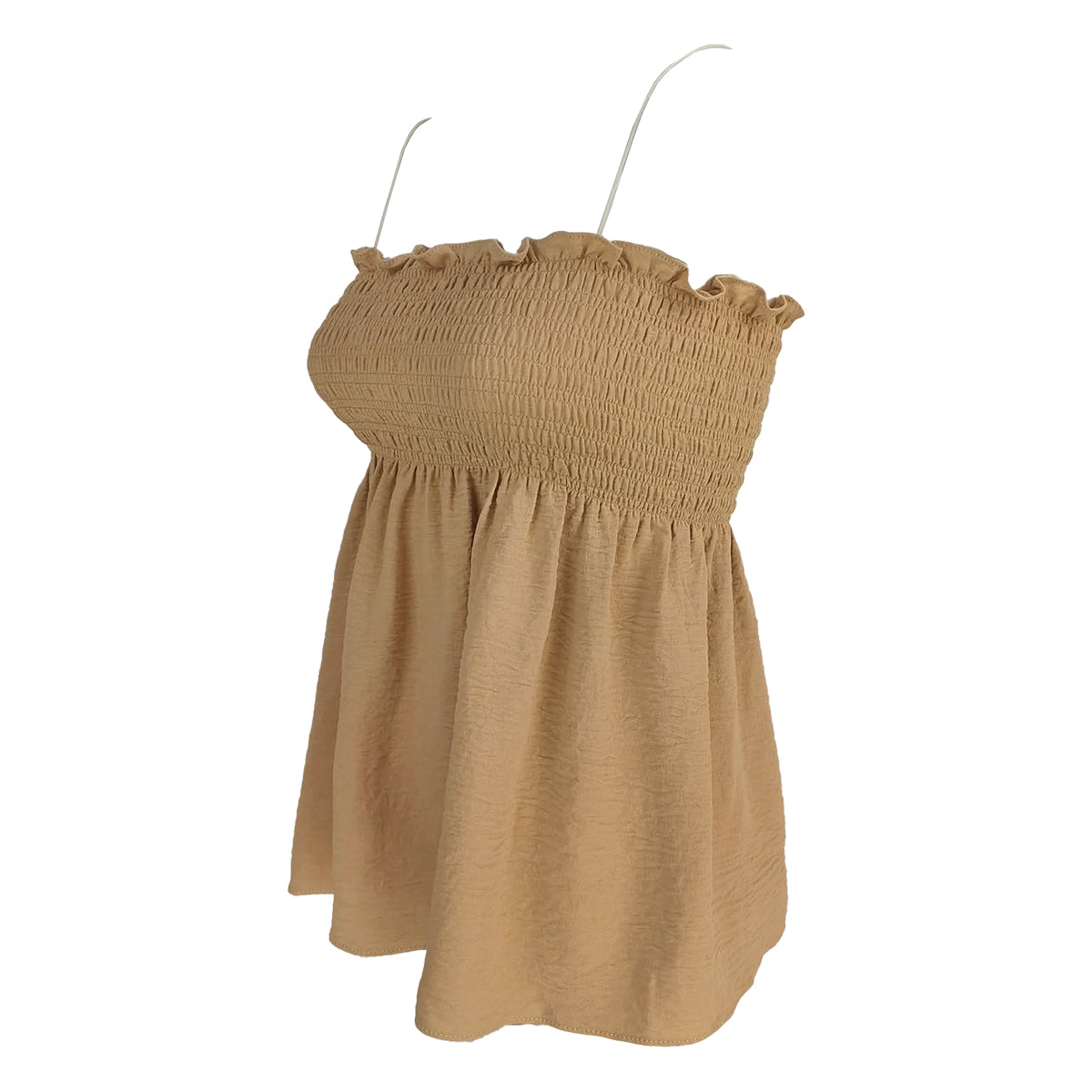 Amber Flowy Peplum Spaghetti Strap Top