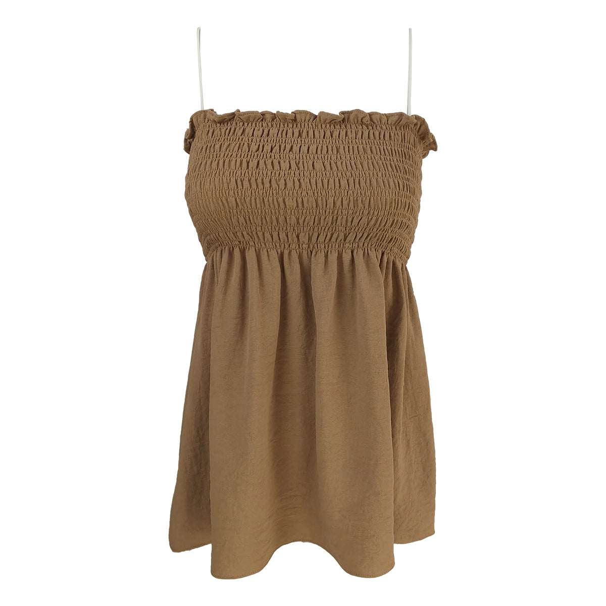 Amber Flowy Peplum Spaghetti Strap Top