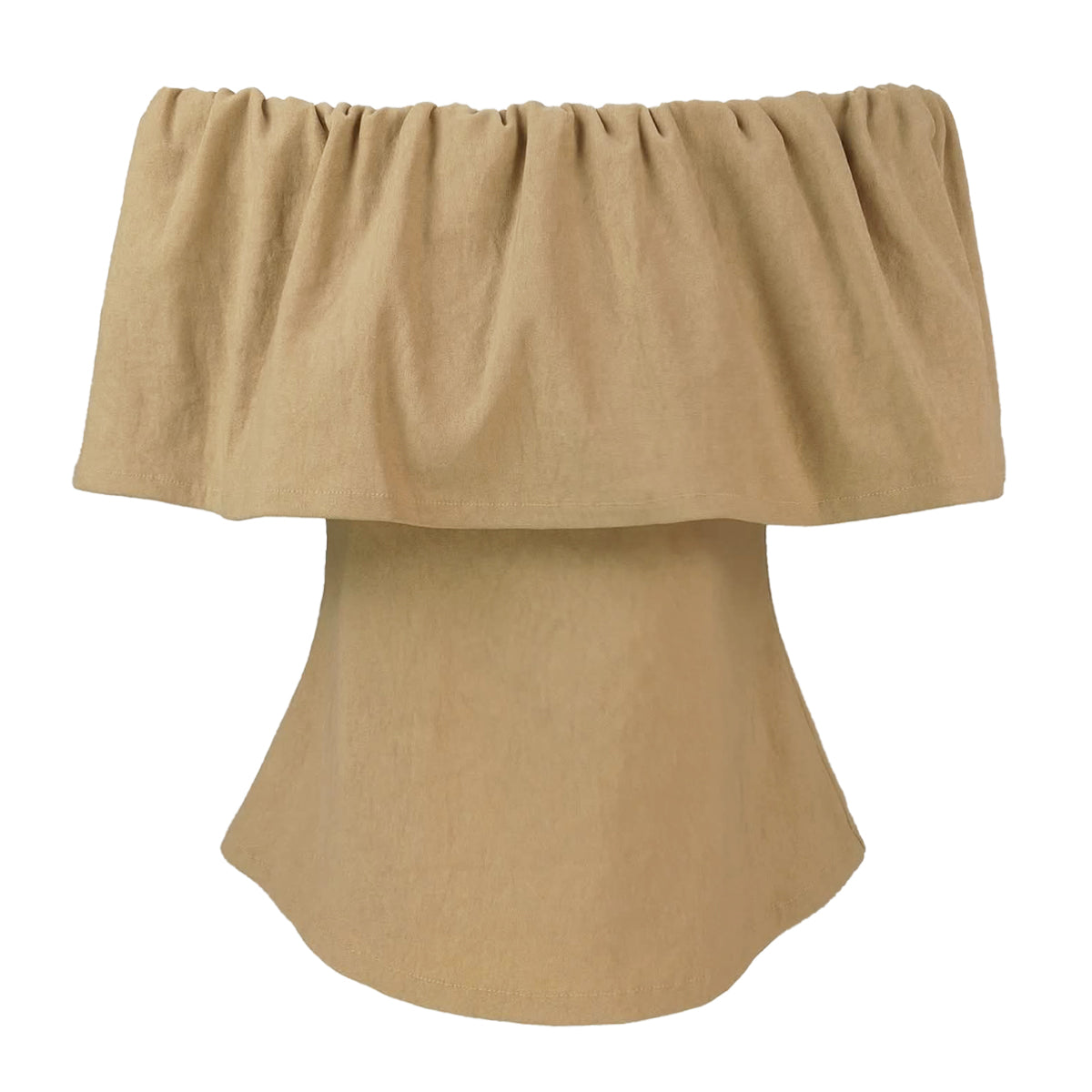 Ultra stretch Cotton Bubble Off  Shoulder Blouse