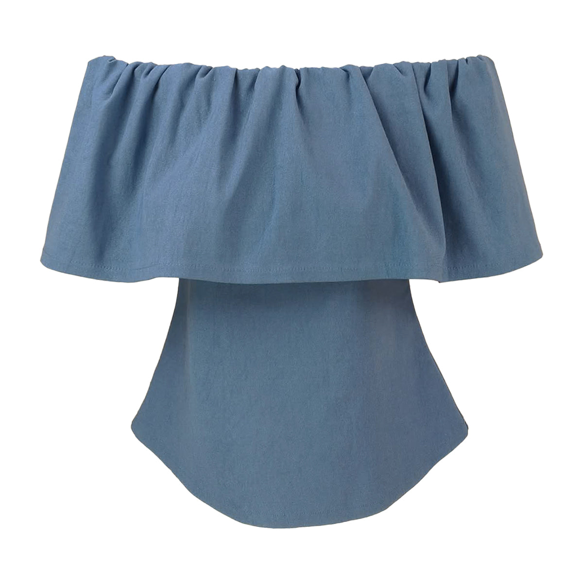 Ultra stretch Cotton Bubble Off  Shoulder Blouse