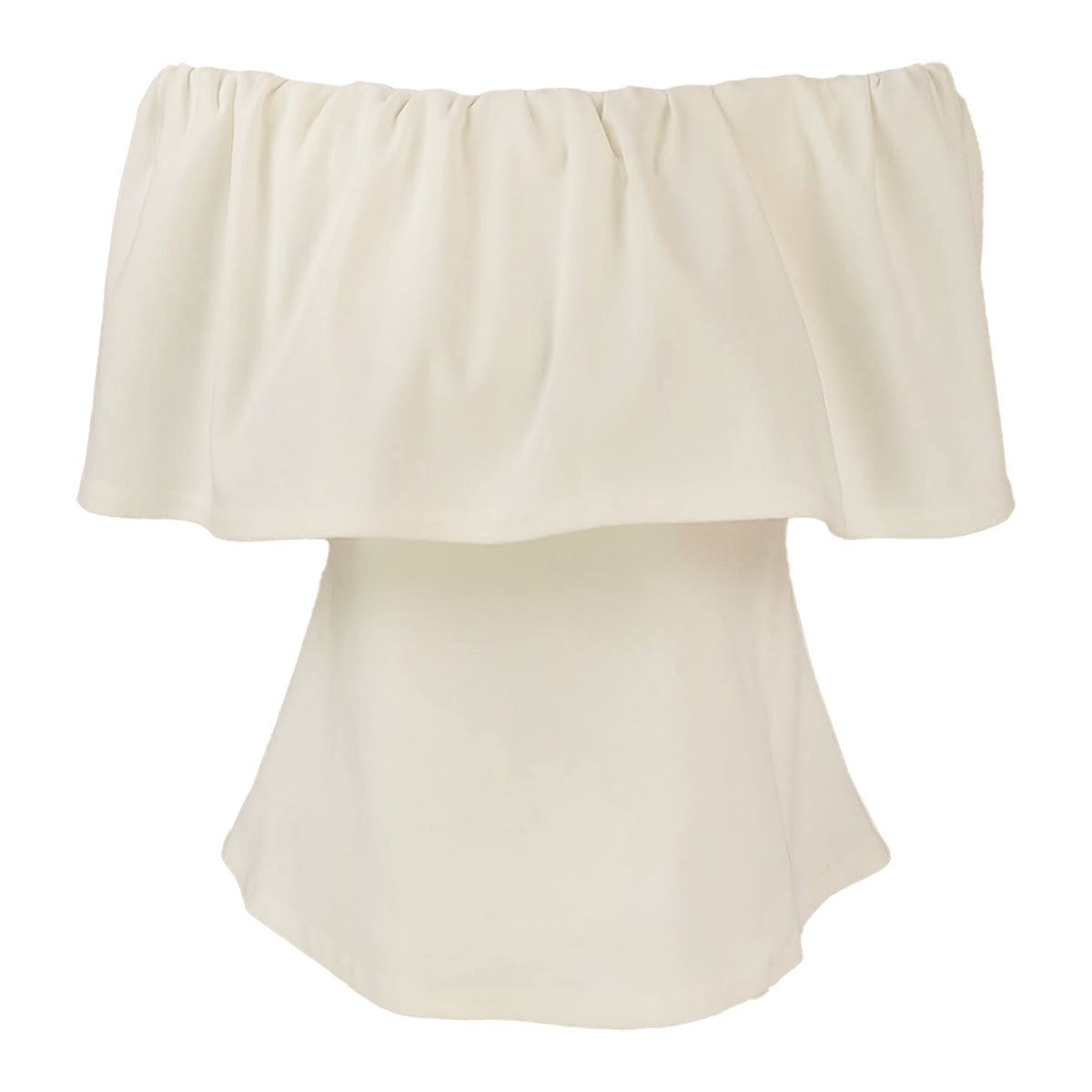 Ultra stretch Cotton Bubble Off  Shoulder Blouse