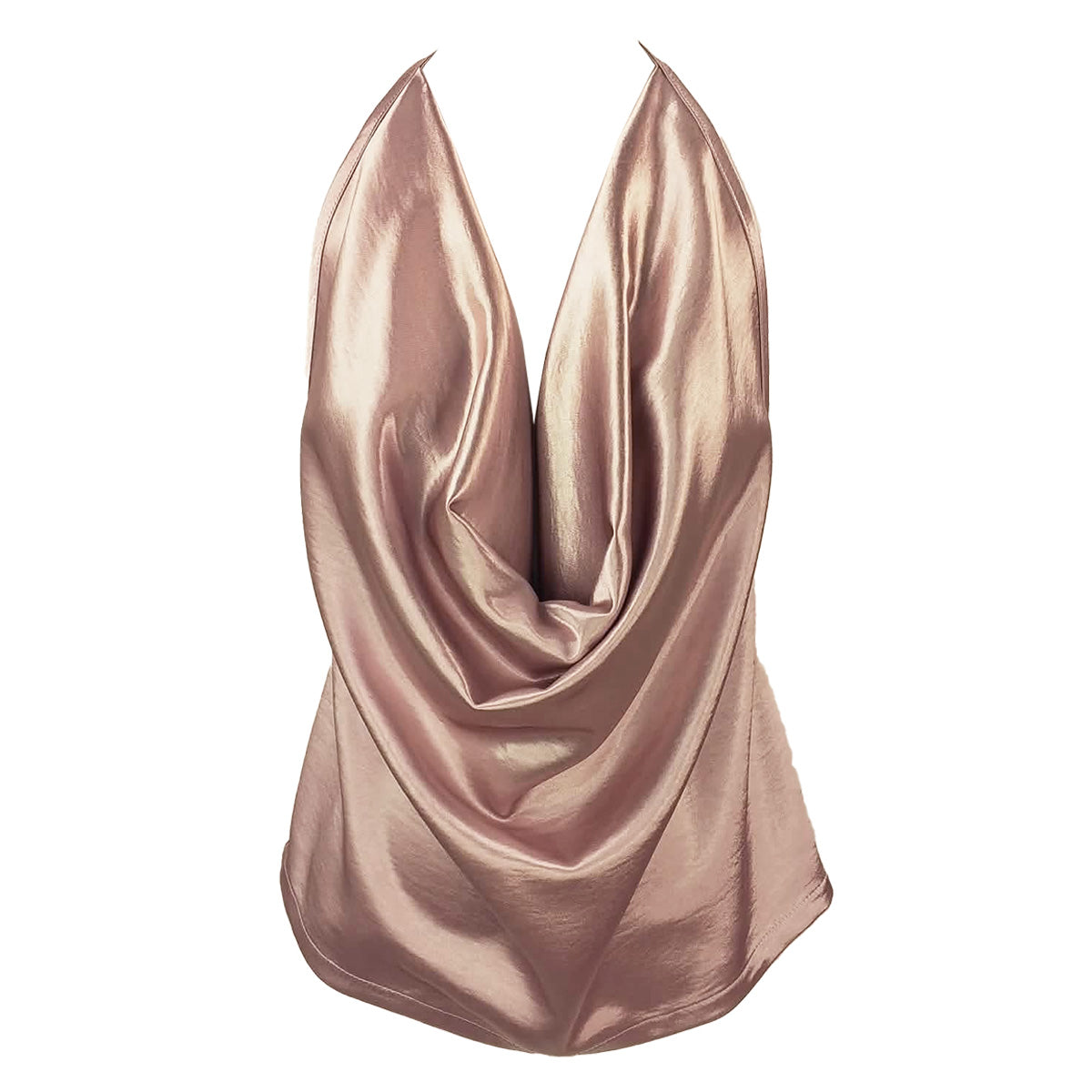 Liquid Satin Backless Top