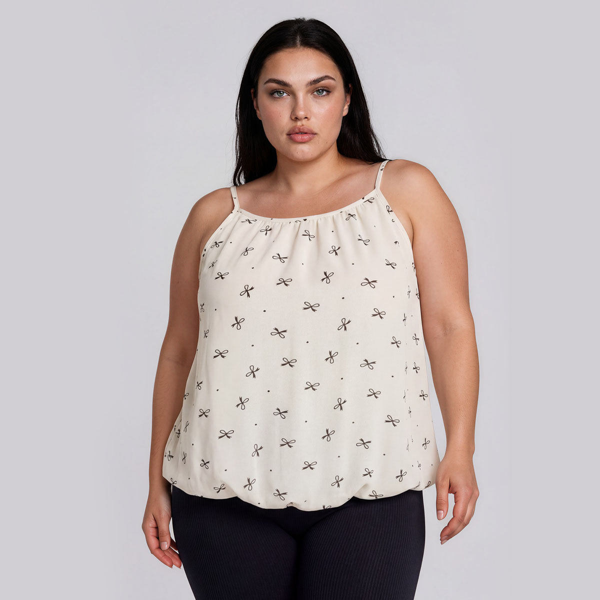 Mia Blouson Halter Tank Top