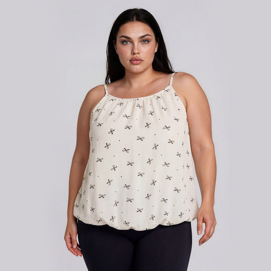 Mia Blouson Halter Tank Top