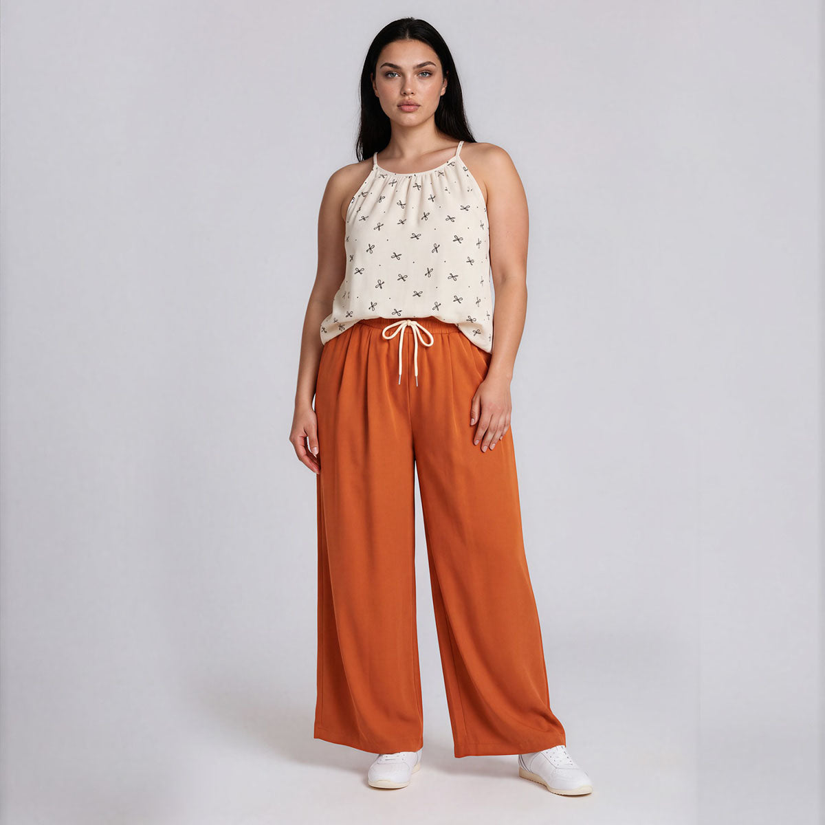 Mia Blouson Halter Tank Top