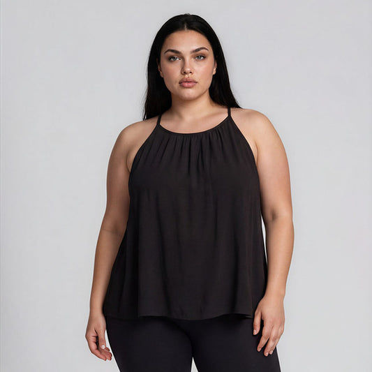 Mia Flowy Halter Tank Top