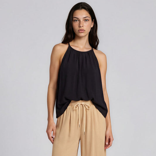 Mia Flowy Halter Tank Top
