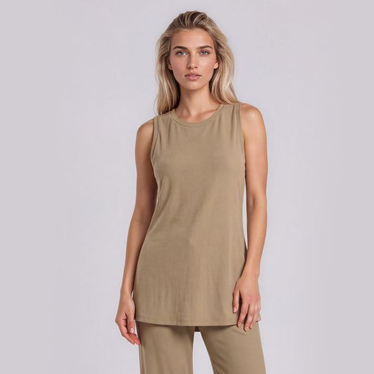 Travelers Sleeveless Tunic Blouse