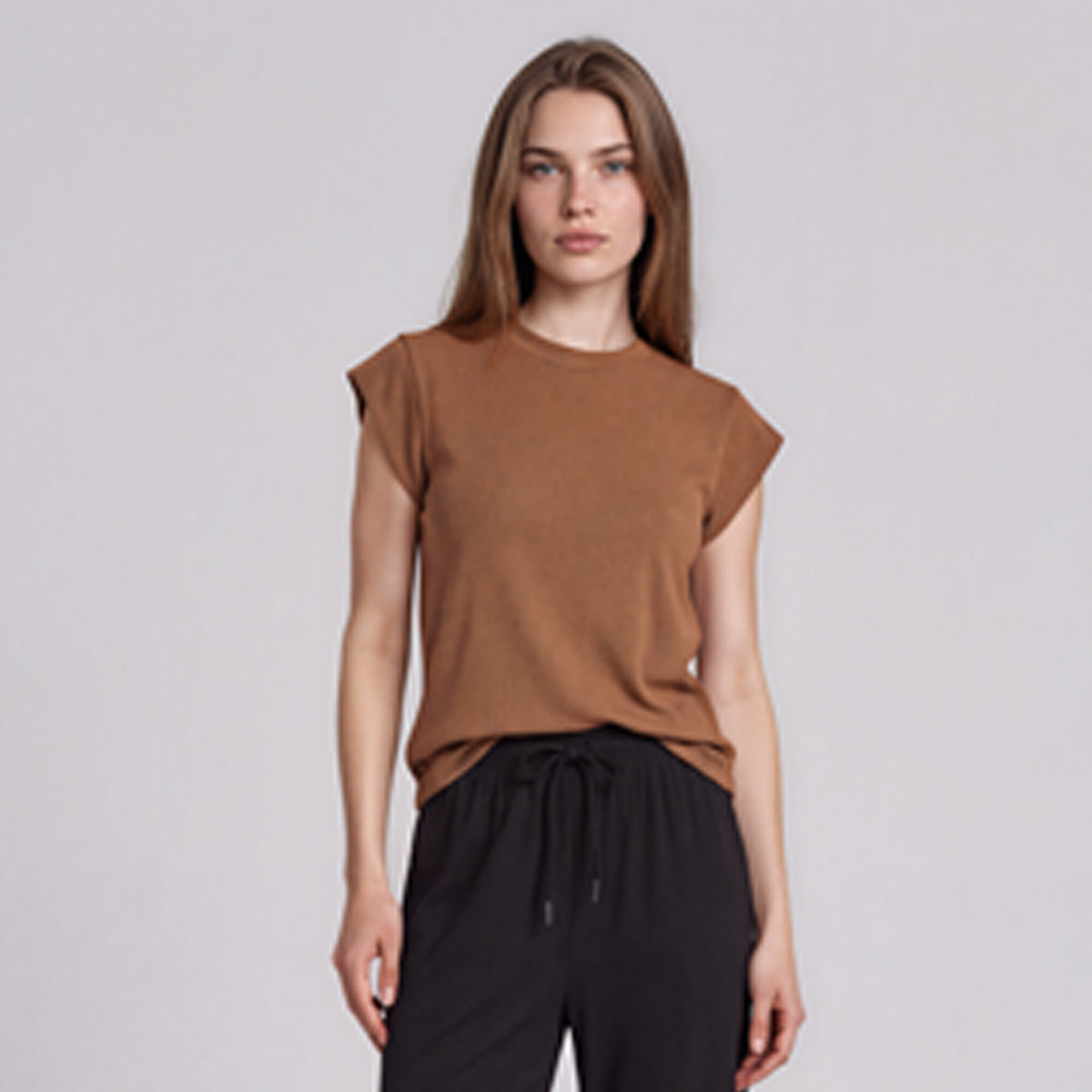 Muscle Tee Blouson Ribbing