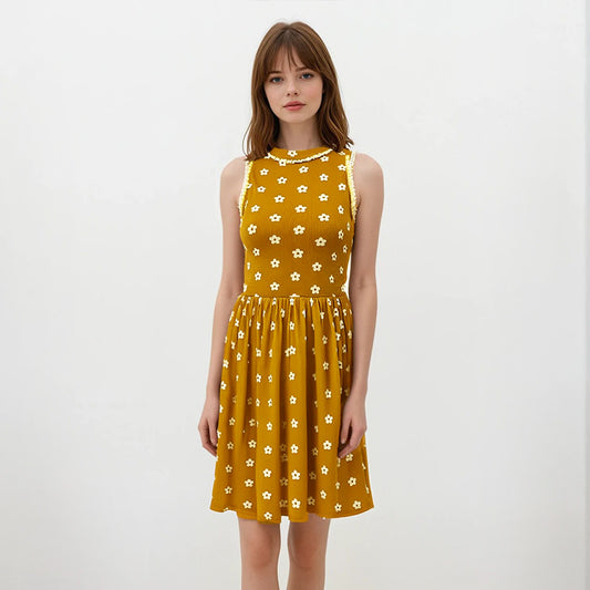 Ashley Waffle Knit Sakura Dress