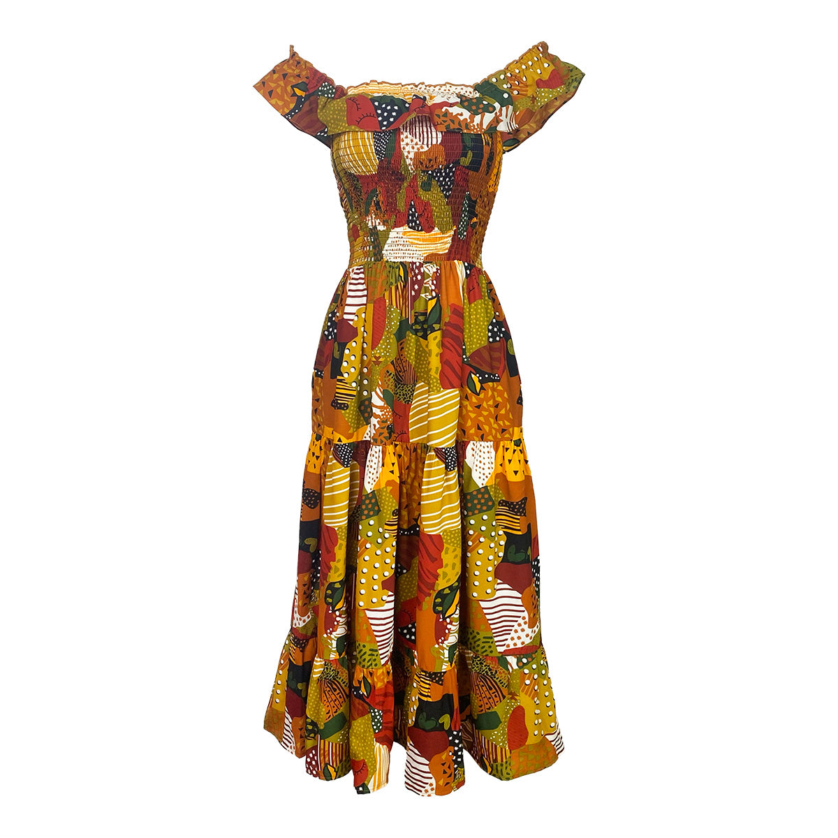 Giselle Printed Long Dress