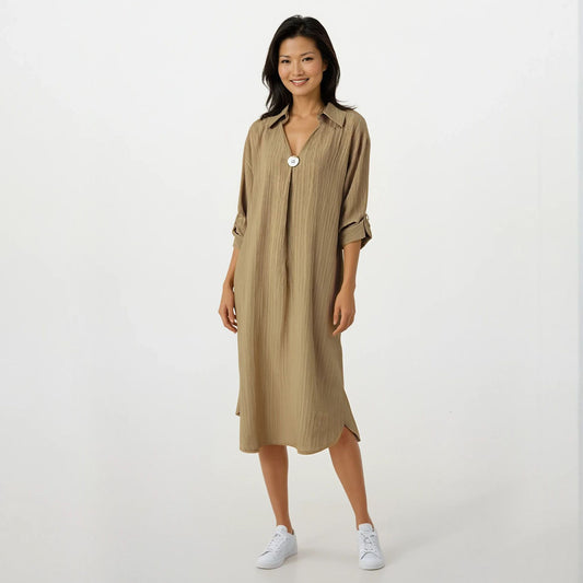 Fancy Crepe Easy Shirt Figure Friendly