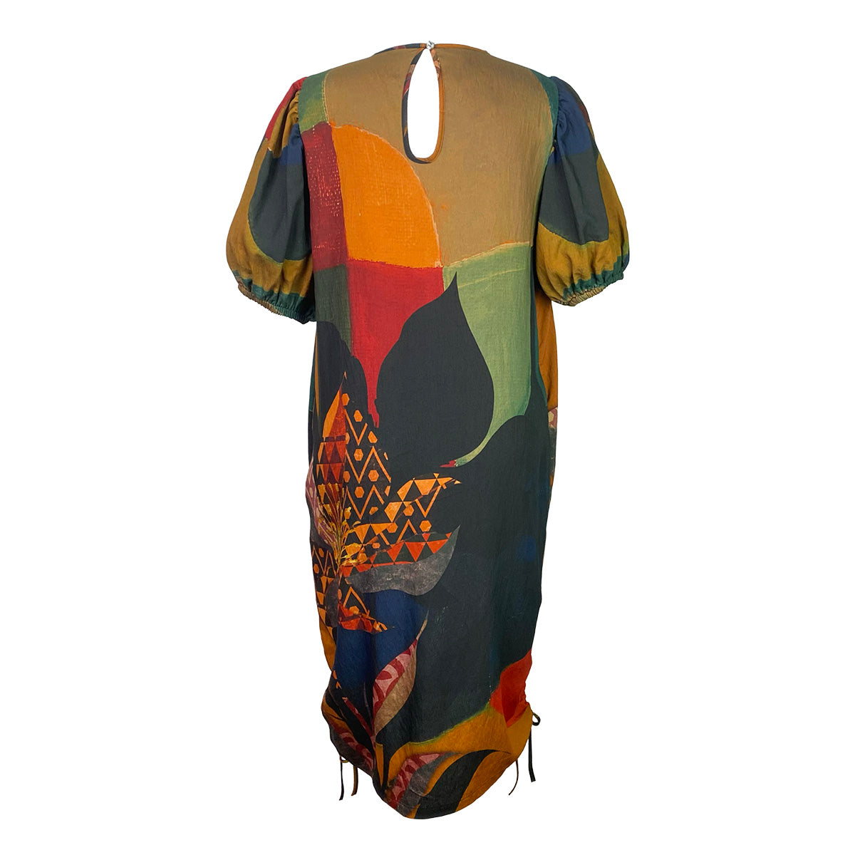 Organic Vintage Blooms Elegant Corded Sides Dress
