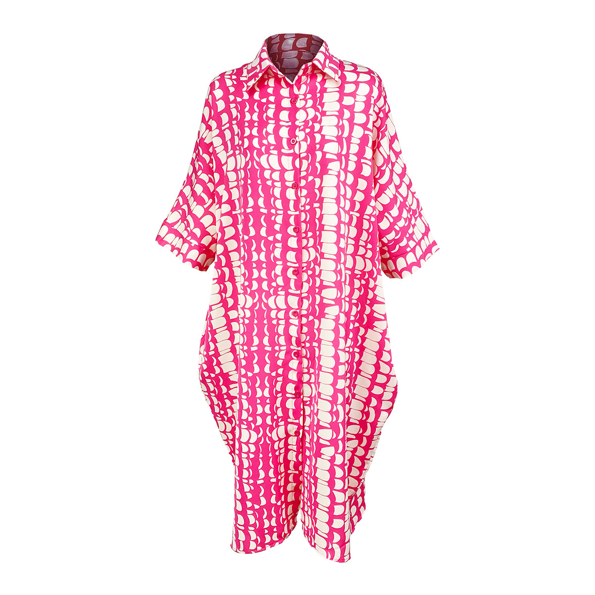 Easy Shirt Dress Magical Scales Print