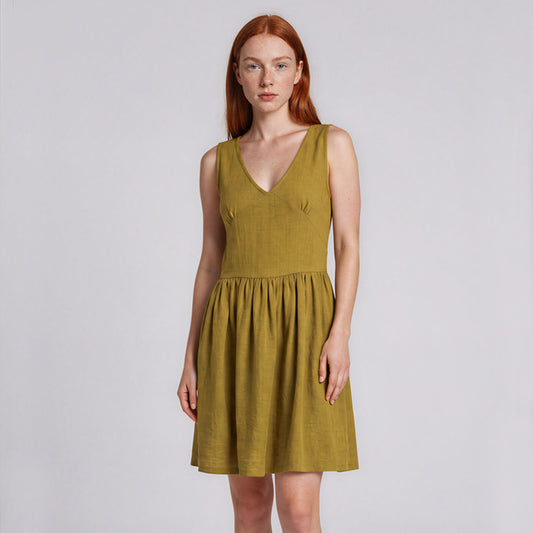 Olivia Deep V Dress Mini