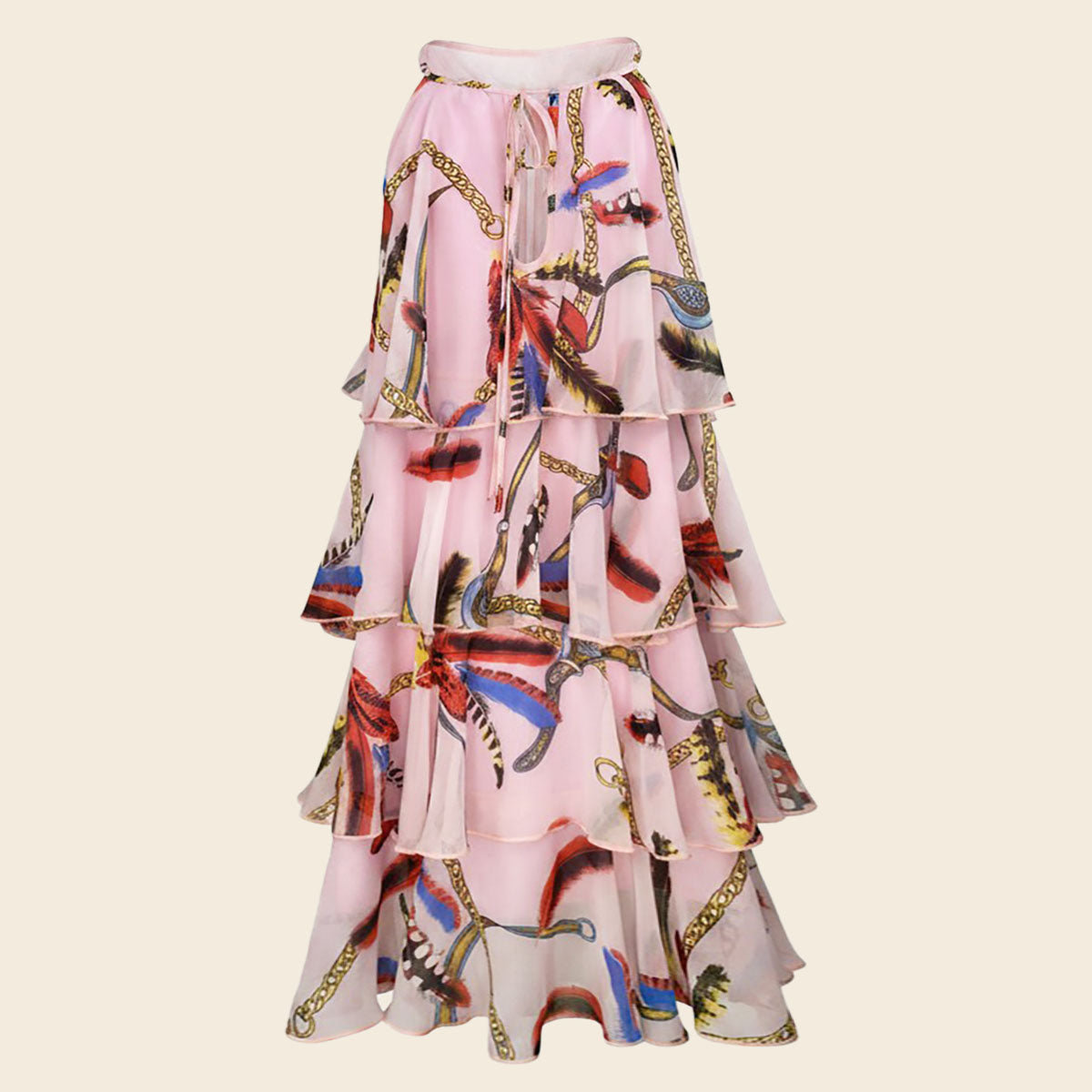 Daphne Halter Layered Mini Dress