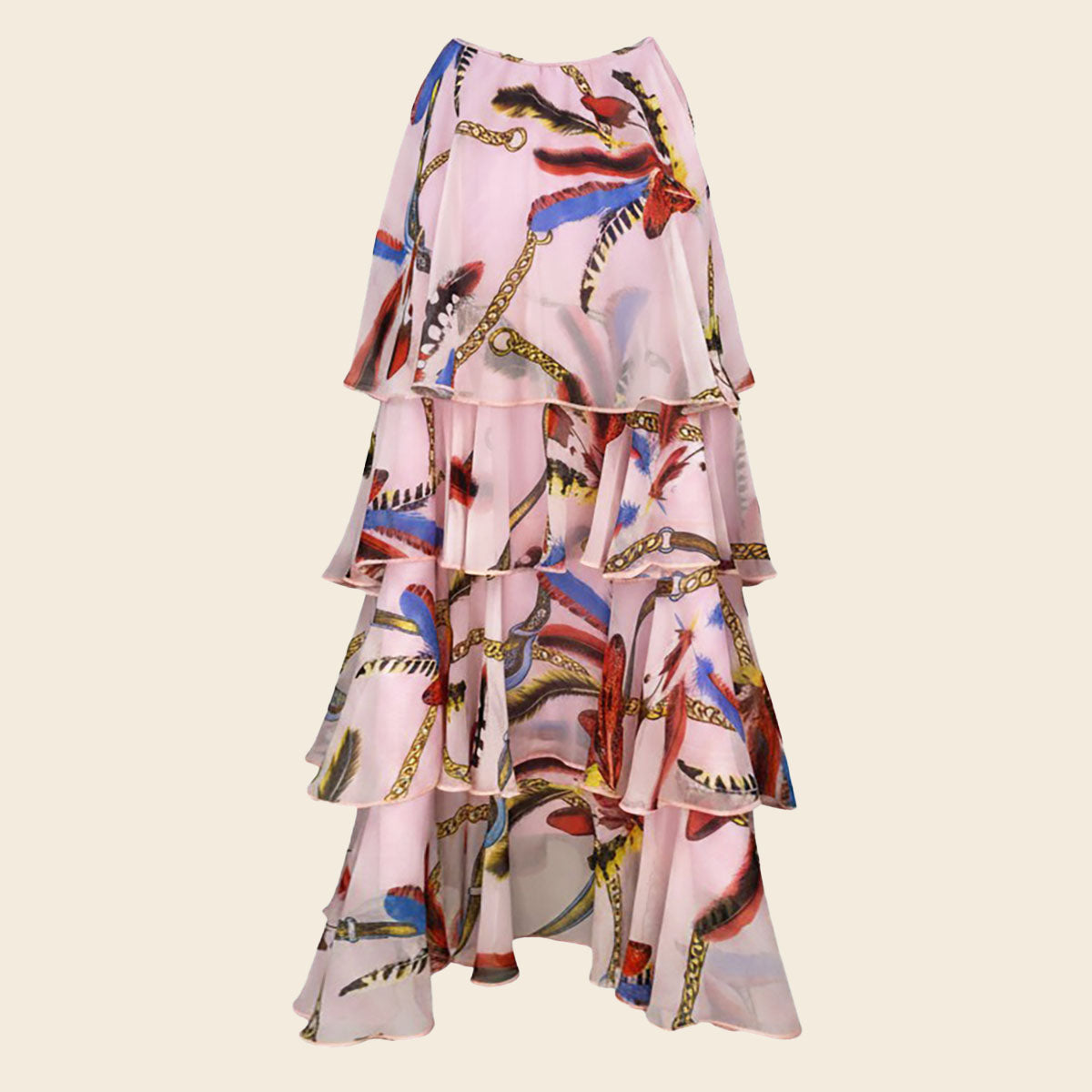 Daphne Halter Layered Mini Dress