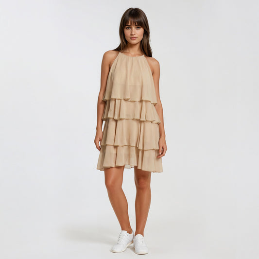 Daphne Layered Mini Dress Plain