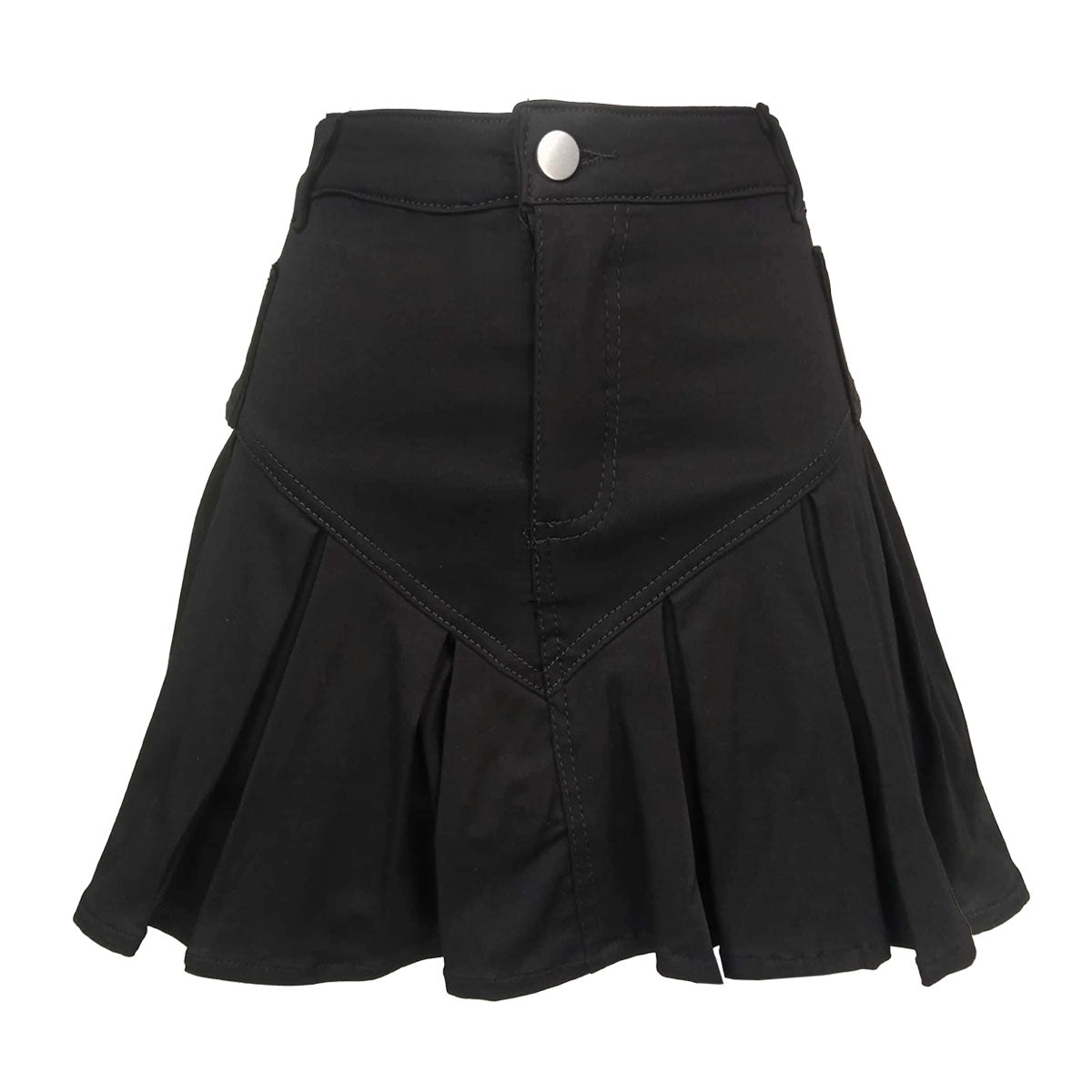 Y2K Ultra Stretch Skort V-Yoke Pleats