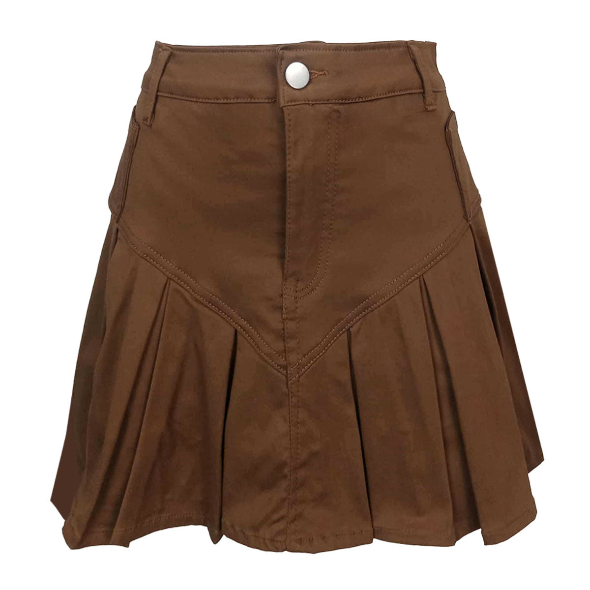 Y2K Ultra Stretch Skort V-Yoke Pleats
