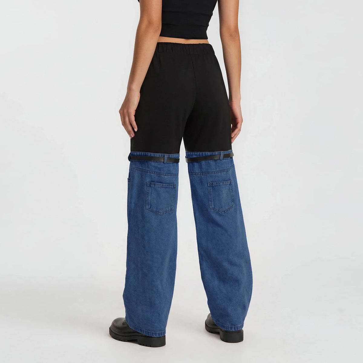 Cher Hi Fashion Wide Leg Combo Jeans