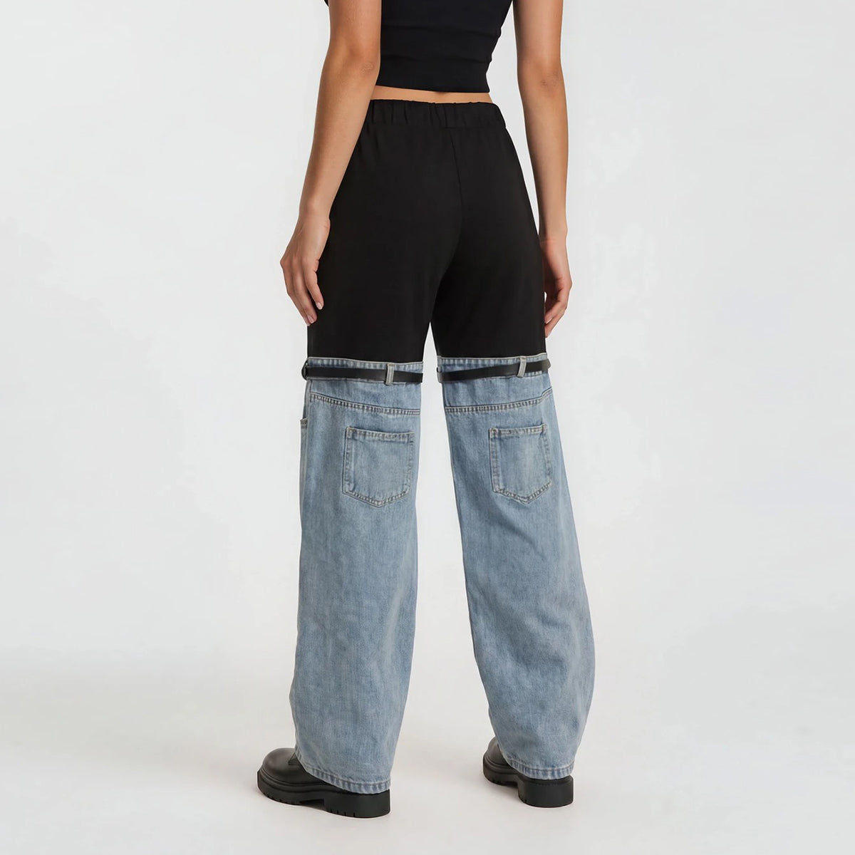 Cher Hi Fashion Wide Leg Combo Jeans