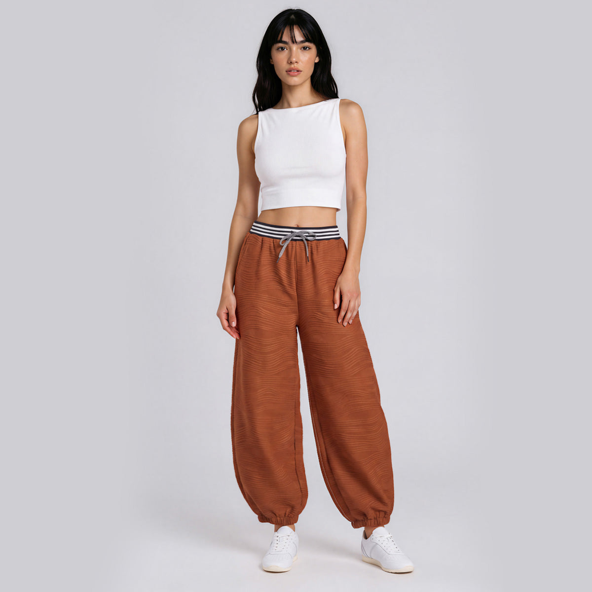 Corded Stretch Barrel Pants Unisex