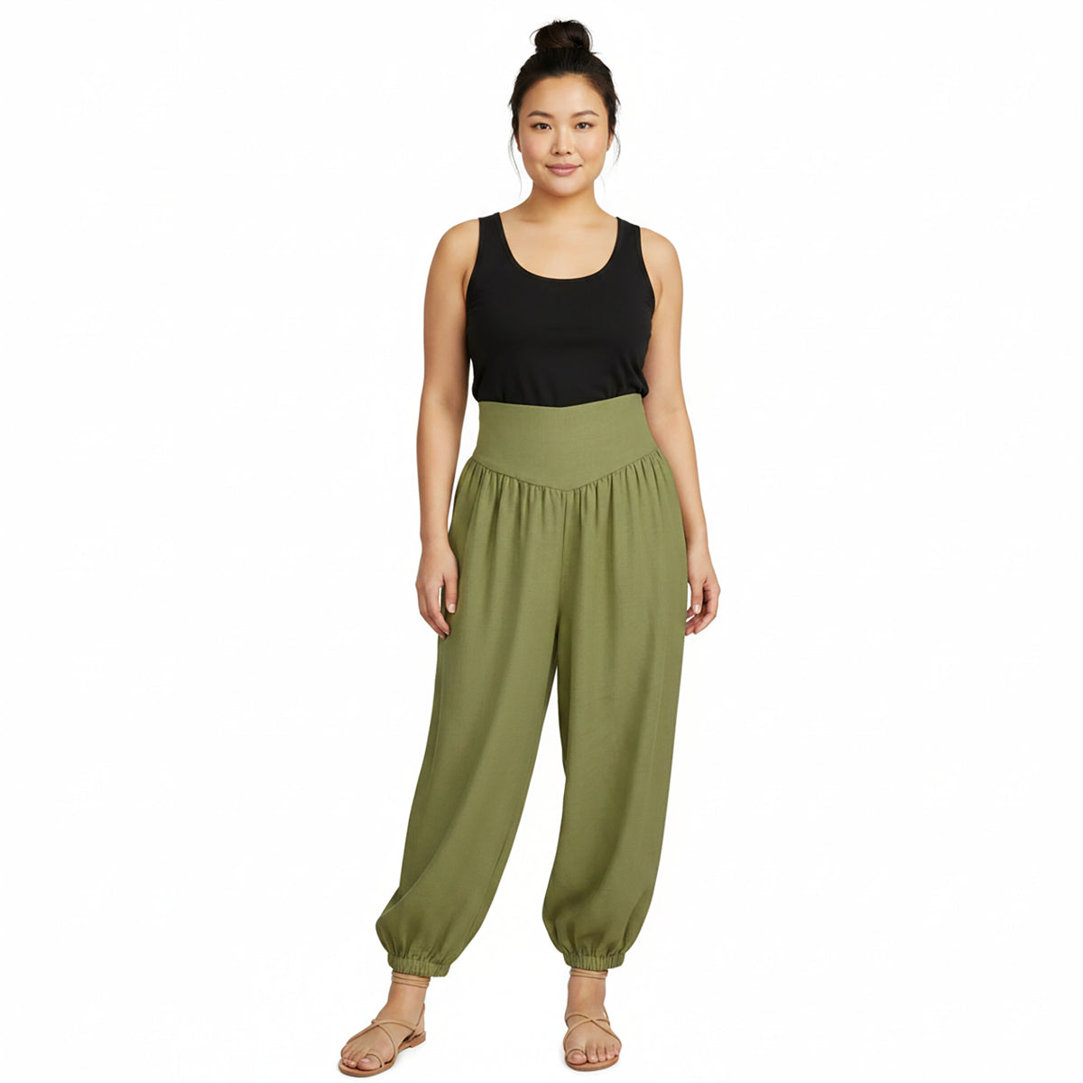 Jasmine Balloon Pants with Yoke