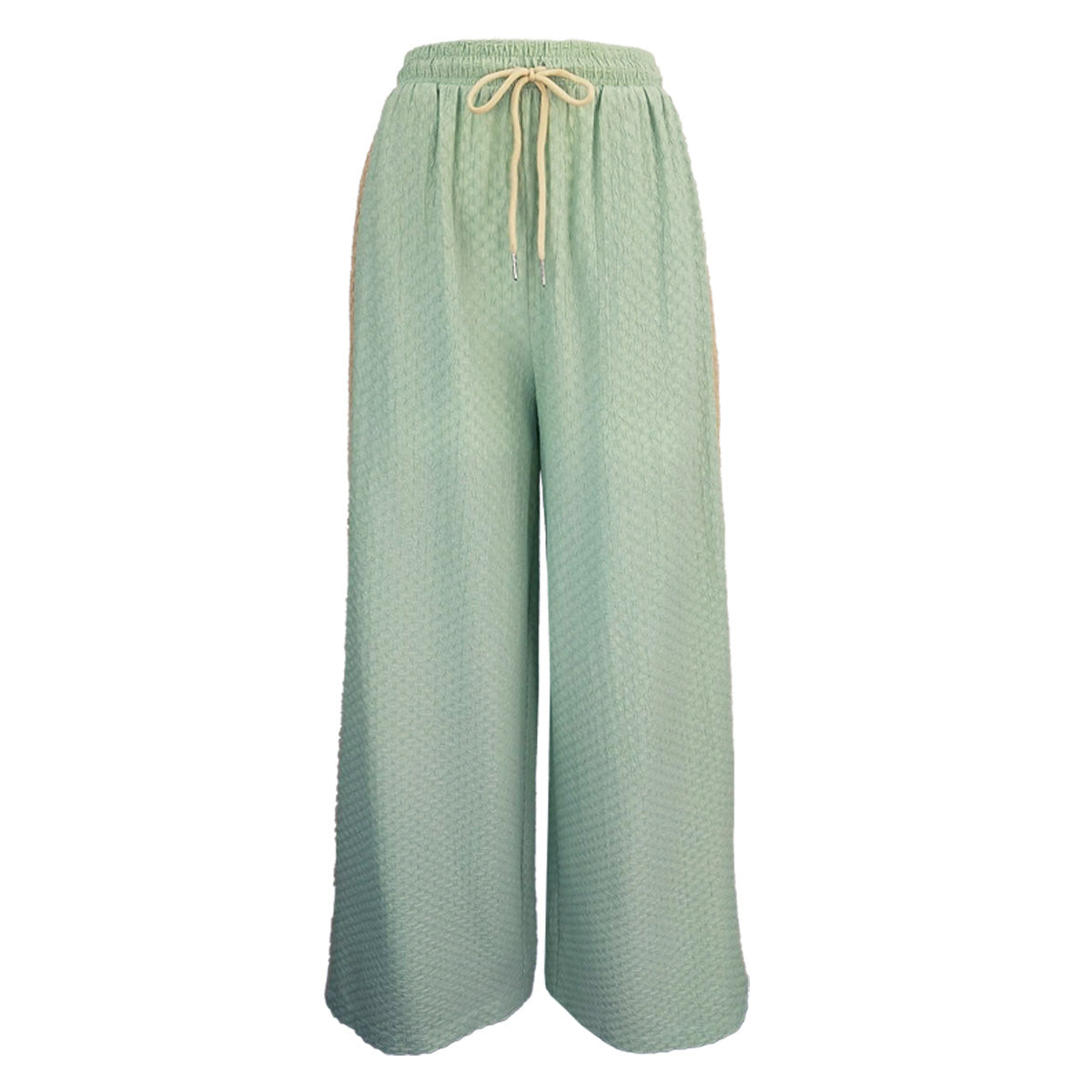 Jacquard Knit Straight Leg with Side Stripes Pants