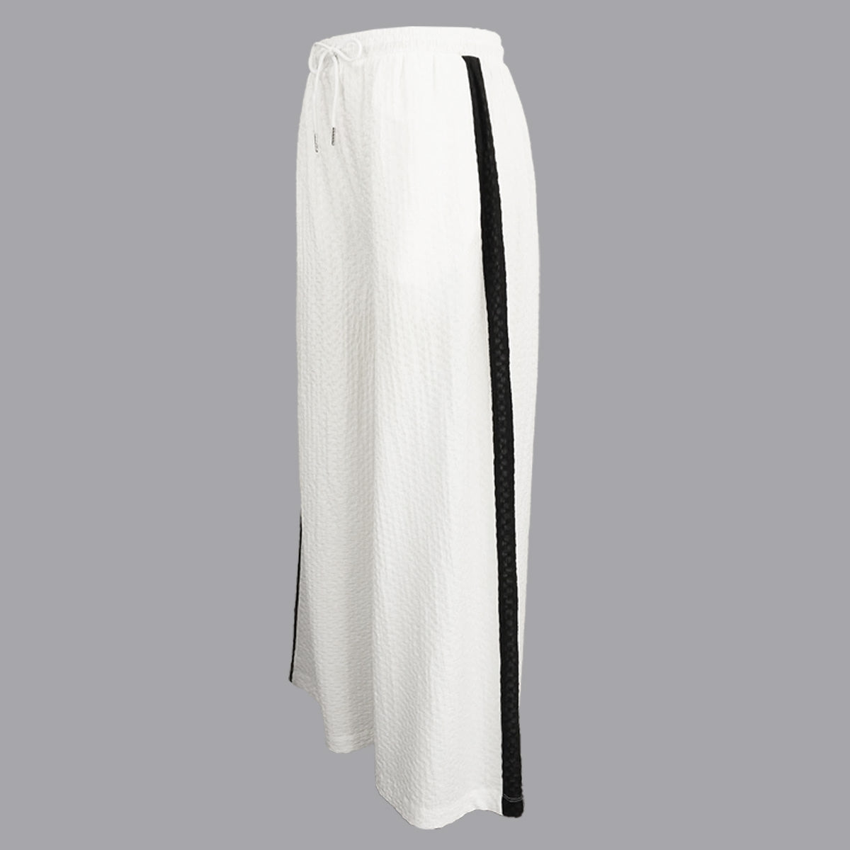 Jacquard Knit Straight Leg with Side Stripes Pants