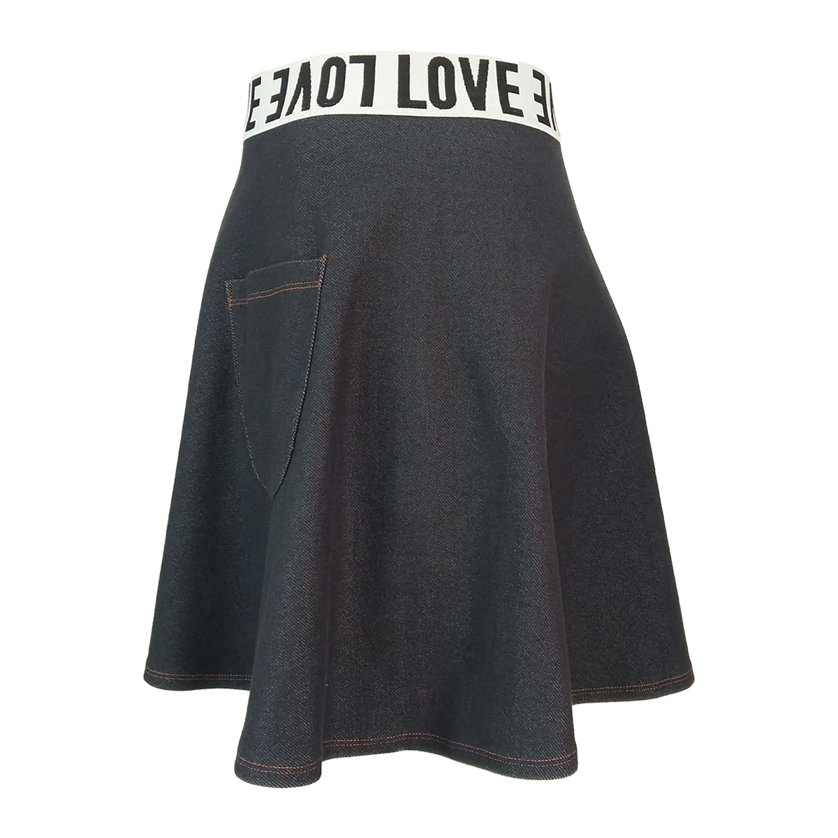Love Denim Skater Skirt