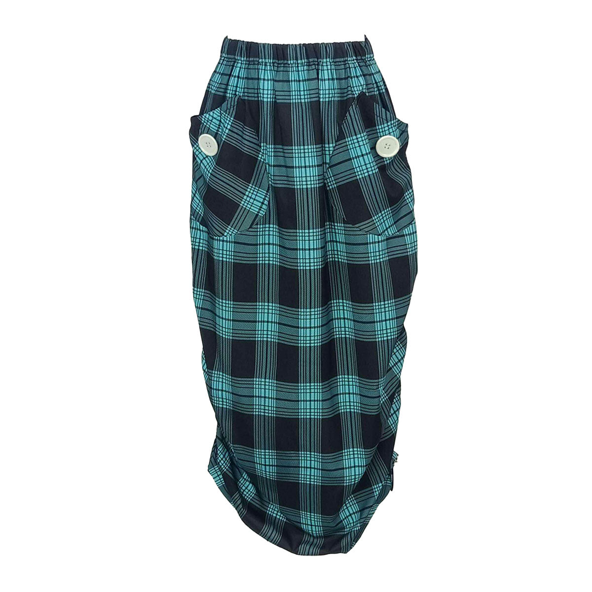 All Weather Checkered Cargo Skirt