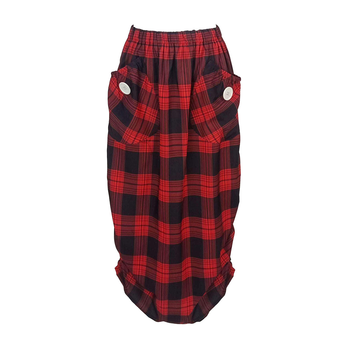 All Weather Checkered Cargo Skirt