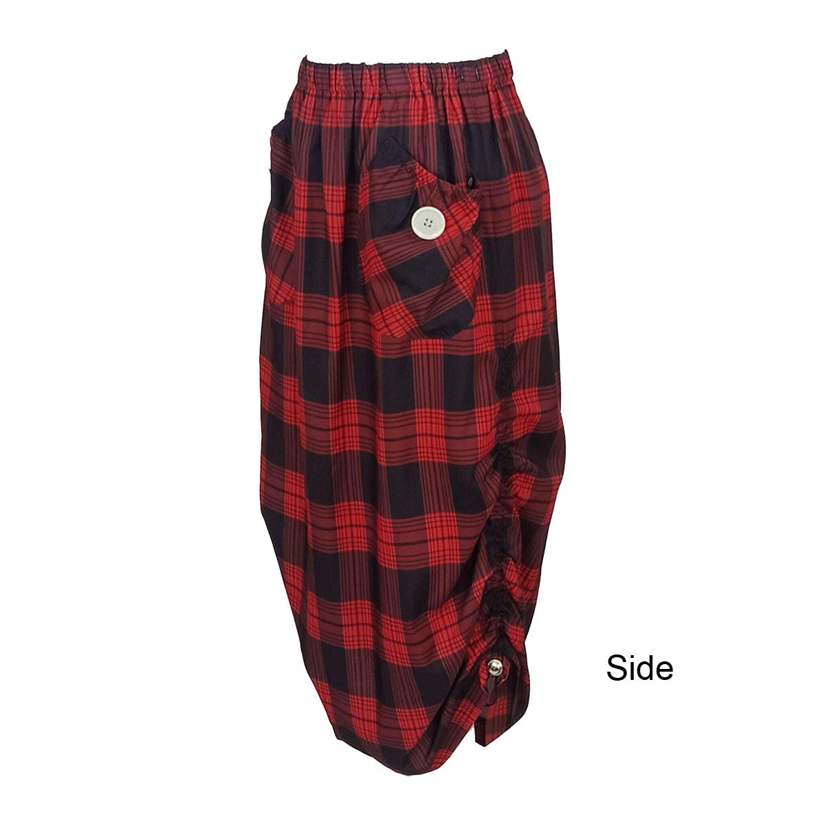 All Weather Checkered Cargo Skirt