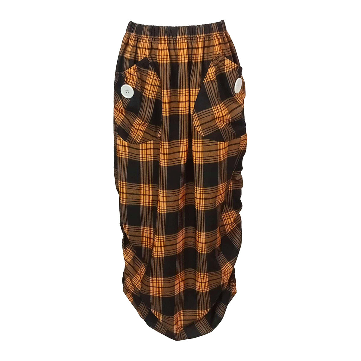 All Weather Checkered Cargo Skirt
