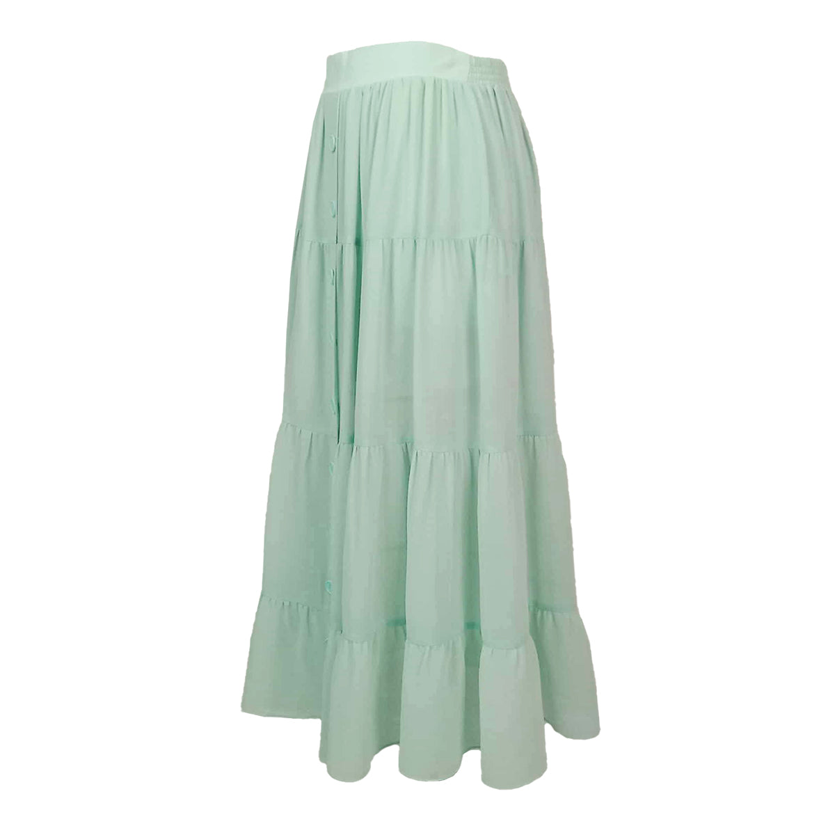 Tiered Hi Slit Layered Skirt Sunflower