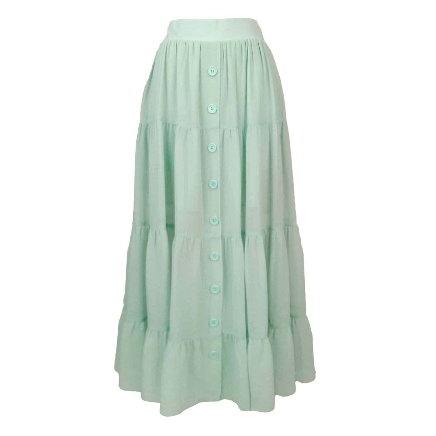 Tiered Hi Slit Layered Skirt Sunflower