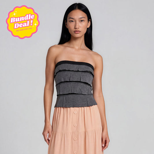 Y.R.Y.S. Brithany Layered Tube Top