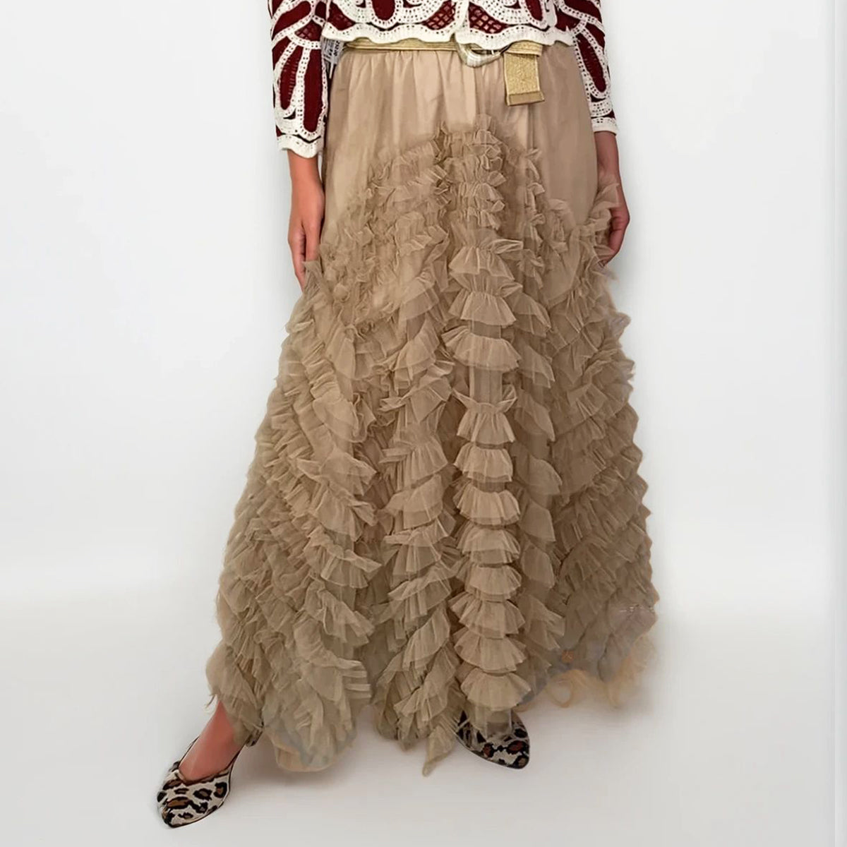 Belle Of The Ball Maxi Tulle Skirt Waves